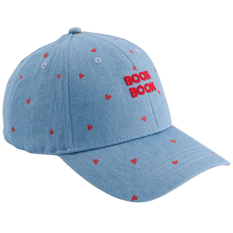 Casquette enfant Badaboom Denim coeurs (3-6 ans) Chamaye Produit 1