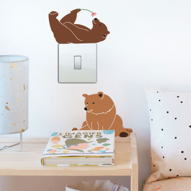 Stickers lazy bears Just a Touch (26 x 19 cm) Mimi'lou