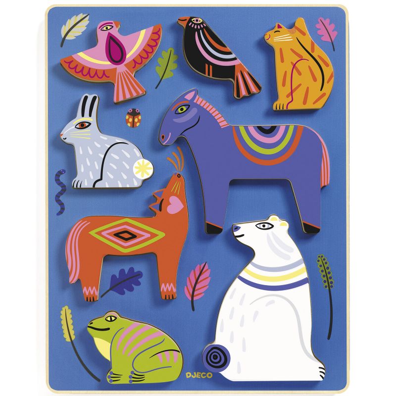 Puzzle à encastrement Nora & Co (8 pièces) Djeco