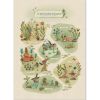 Affiche Le petit jardin Trois petits lapins (50 x 70 cm)  par Moulin Roty