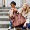 Sac à langer Mommy Bag Signature Simili cuir marron foncé Childhome Ambiance 7