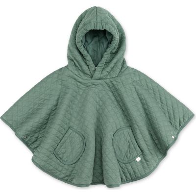 poncho de voyage green pady quilted + jersey (50 cm)