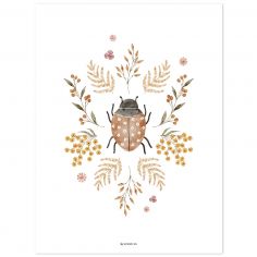Affiche La coccinelle (30x40 cm) - Lilipinso