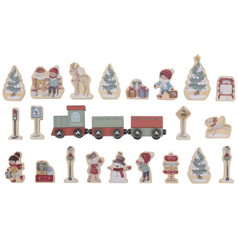 Calendrier de l'avent avec circuit de train Little Dutch Produit 10