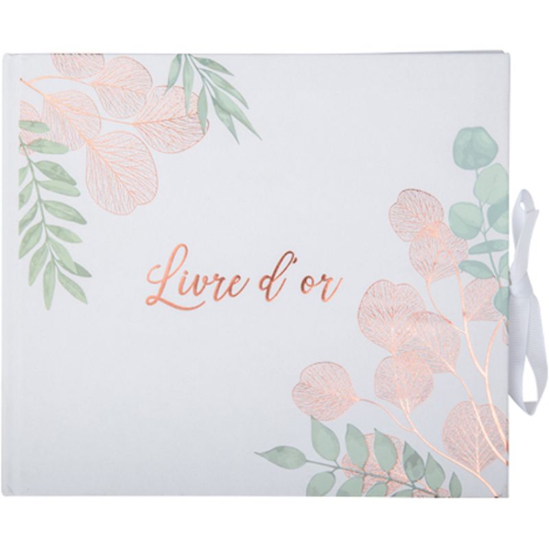 Livre d'or Botanique rose gold (68 pages) Arty Fêtes Factory