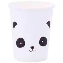 Gobelets en carton panda (12 pièces)  par A Little Lovely Company