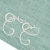 Bavoir en coton et lin Feuillage Vert (33x24 cm) Tartine et Chocolat Produit 4