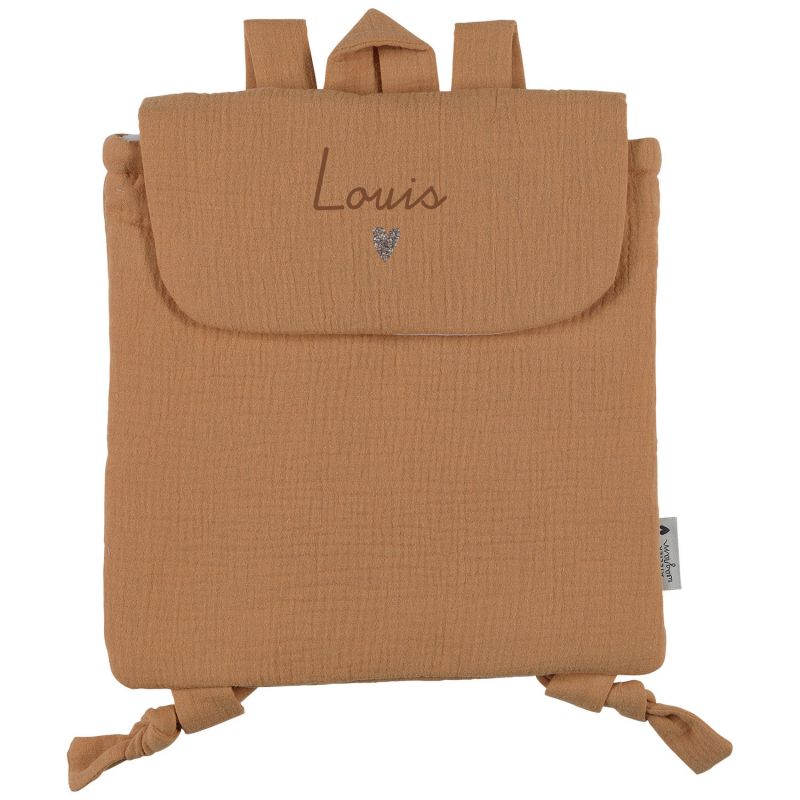 Sac à dos Gaze Camel (personnalisable) Atelier Wagram Produit 1