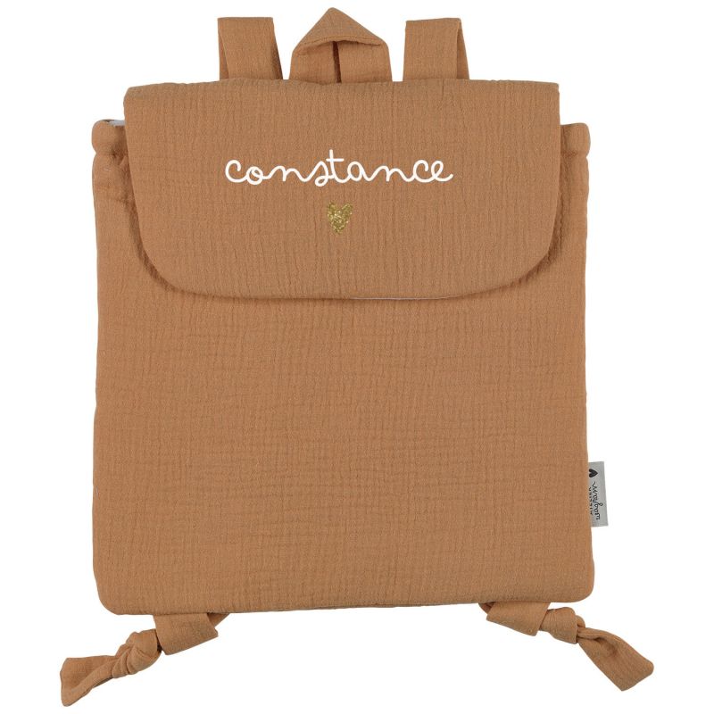 Sac à dos Gaze Camel (personnalisable) Atelier Wagram Produit 2