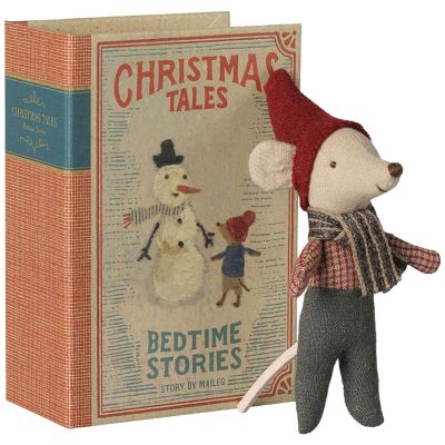 Coffret souris bébé de Noël dans livre Maileg