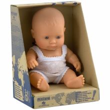 Poupée bébé fille Européenne (21 cm)  par Miniland
