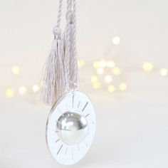 Bola de grossesse Sun cordon personnalisable (plaqué argent 925) - Pleine Lune