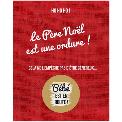 Carte A Gratter Annonce De Grossesse Le Pere Noel Est