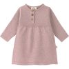 Robe tricotée en coton bio GOTS rose (3-6 mois)  par Lässig 