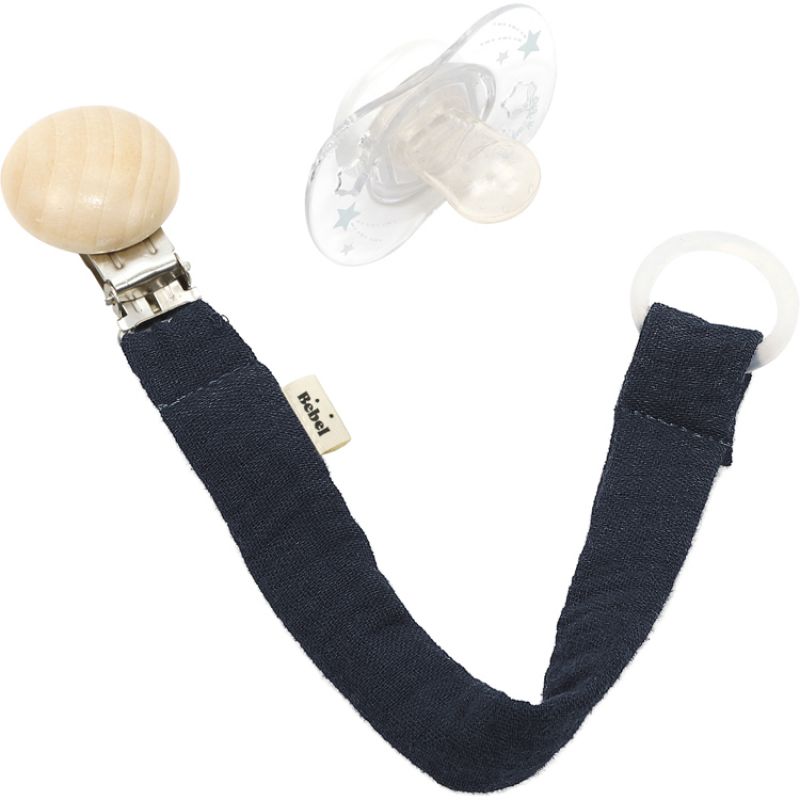 Attache sucette bleu marine BEBEL