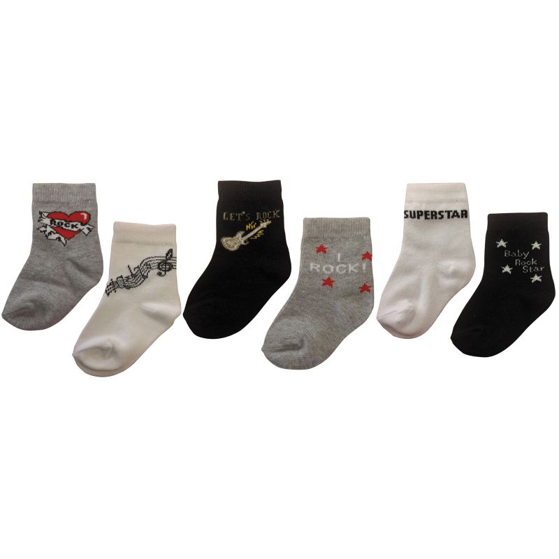 Lot de 6 chaussettes Soggs Rock Star (0-12 mois) BB & Co