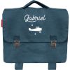 Cartable maternelle 33 cm bleu pétrole (personnalisable) Les Griottes Produit 1