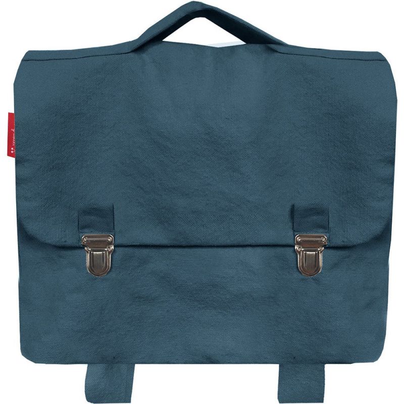 Cartable maternelle 33 cm bleu pétrole (personnalisable) Les Griottes Produit 3