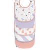 Lot de 5 bavoirs coton bio Happy Fruits pêche Lässig Produit 1