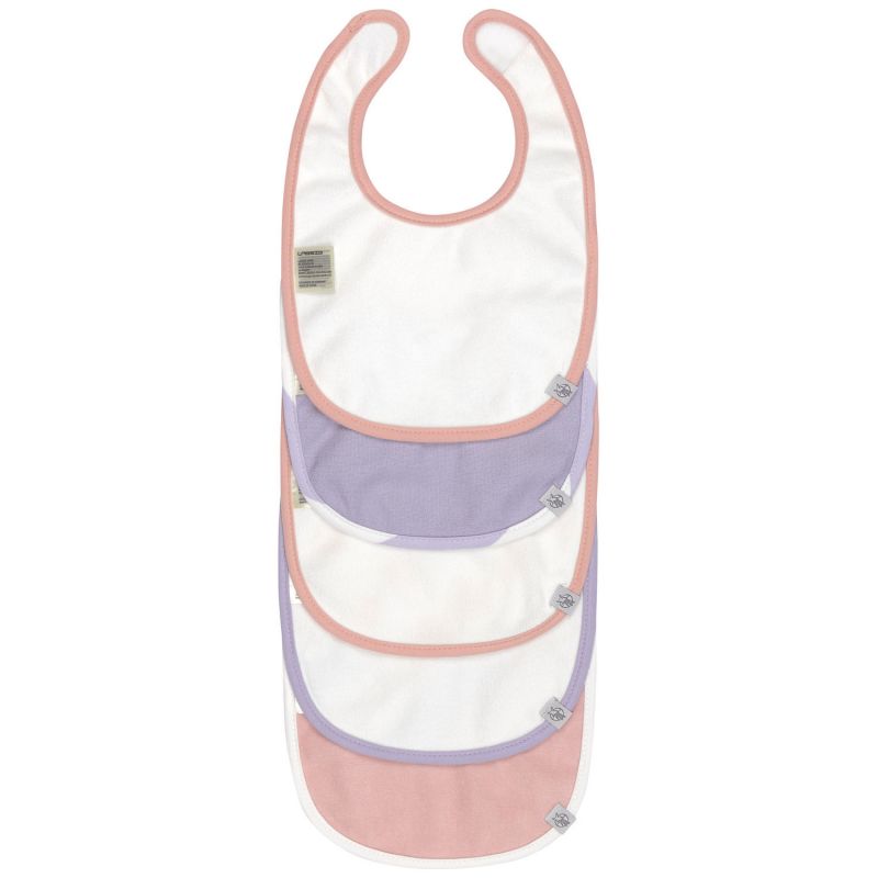 Lot de 5 bavoirs coton bio Happy Fruits pêche Lässig Produit 3