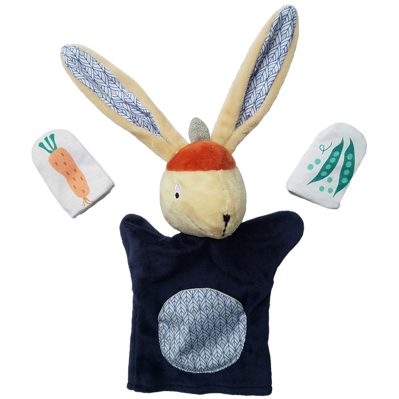 Peluche marionnette Gabin Lapin Ebulobo