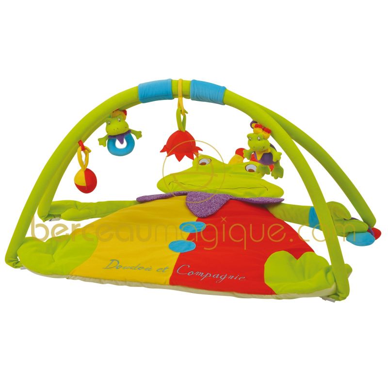 Tapis d'éveil silhouette grenouille (80 x 80 cm) Doudou et Compagnie