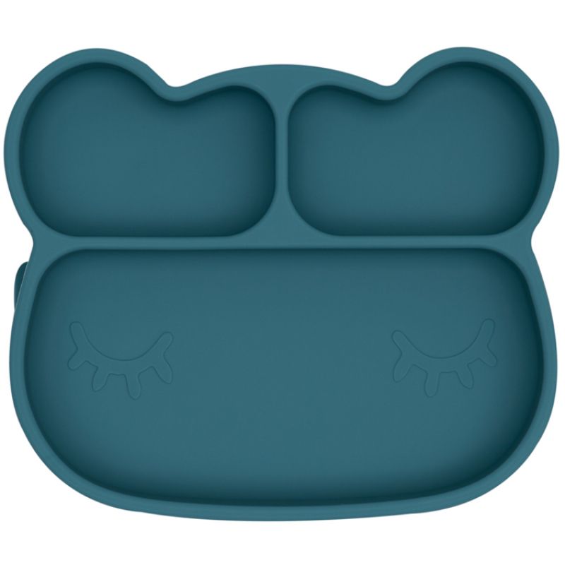Assiette à compartiments ours dusk bleu We Might Be Tiny