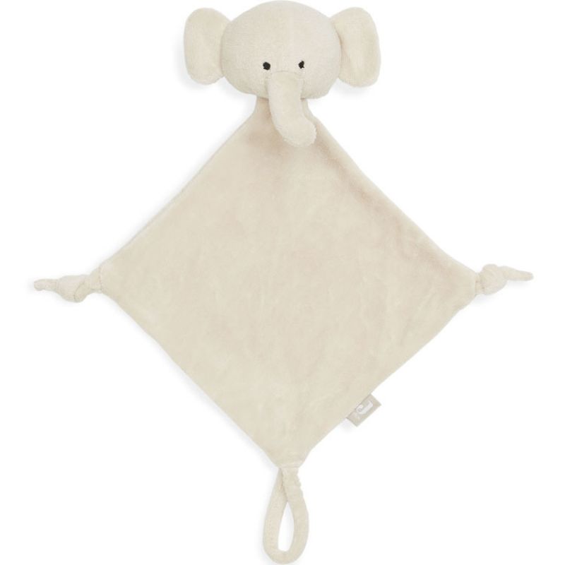Doudou attache sucette éléphant nougat Jollein