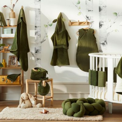 Fleur de douche enfant en éponge bambou fougère