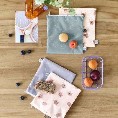 Lot de 2 Pochettes à goûter Tiny Team Chien