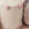 Panier de rangement Bubbly en coton naturel et rose nude (30 x 30 cm)  par Lorena Canals