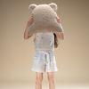 Coussin ours Biscuit molletonné Wigiwama Ambiance 6