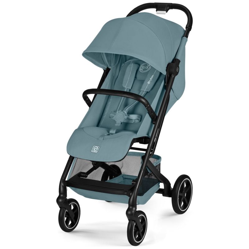 Poussette Compacte et Citadine Beezy 2026 Châssis Noir Stormy Blue Cybex Produit 1