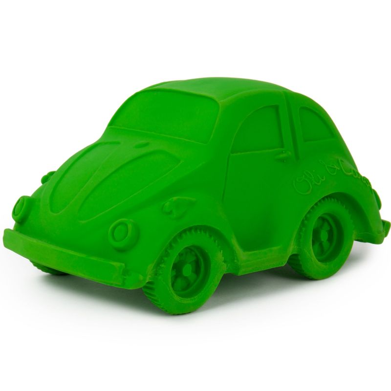 Grande voiture Coccinelle latex d'hévéa verte Oli & Carol