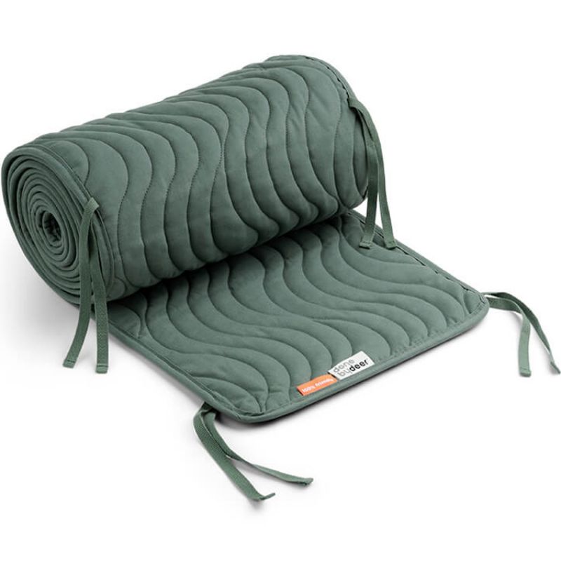 Tour de lit matelassé Waves Vert (pour lit 60 x 120 cm) Done by Deer Produit 1 grande taille