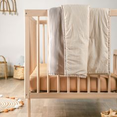 Couverture matelassée Faro Rayé Ambre (100 x 140 cm)