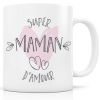 Mug céramique Super Maman d'amour - Signature Label Tour
