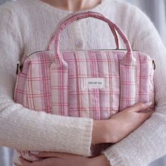 Sac pour poussette Stories Édition limitée Powder red checks