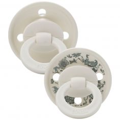 Lot de 2 sucettes Binky Garden Leo Toile (3 mois et +) - Elodie Details