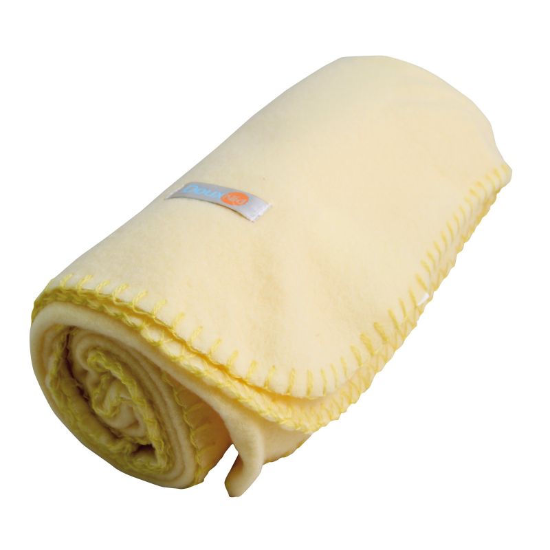 Couverture polaire Pola jaune clair Doux Nid (100 x 150 cm)  Domiva
