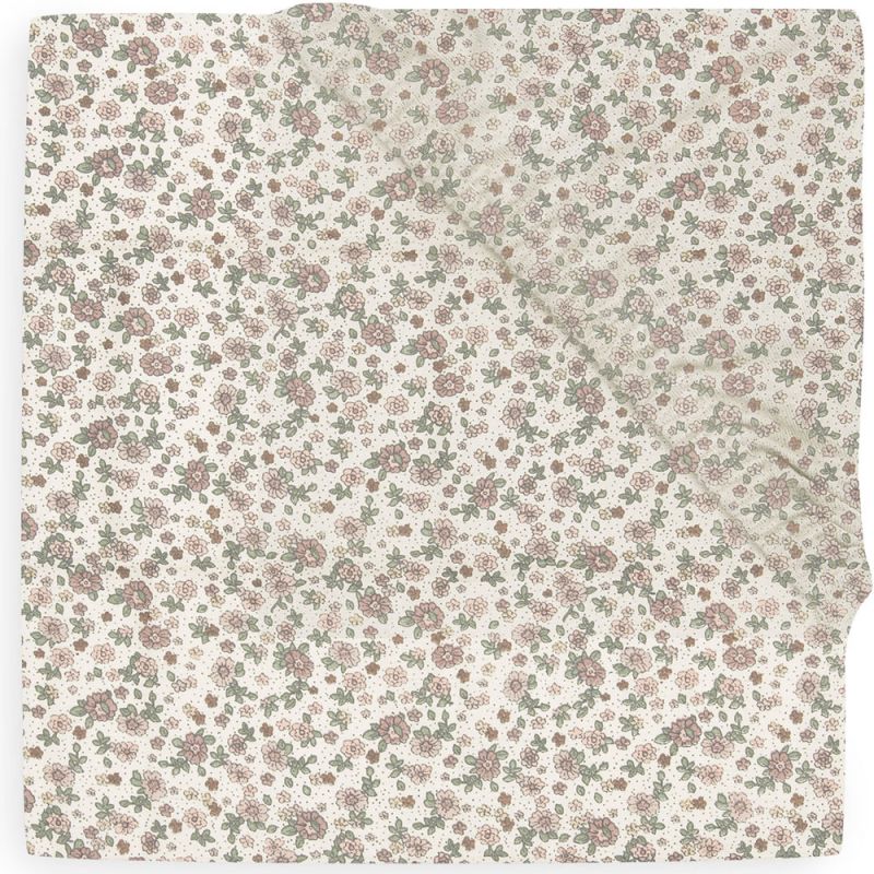 Drap housse en jersey Retro Flowers (70 x 140 cm) Jollein Produit 1 grande taille