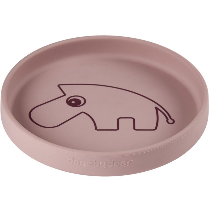 Assiette silicone Zebee Rose Done by Deer