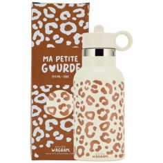 Gourde isotherme Léopard Crème (350 ml) - Atelier Wagram