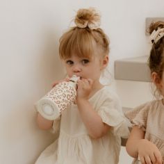 Gourde isotherme Léopard Crème (350 ml)