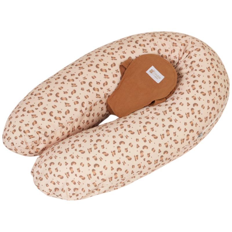 Coussin de grossesse Multirelax 3 en 1 jersey léopard Candide Produit 1