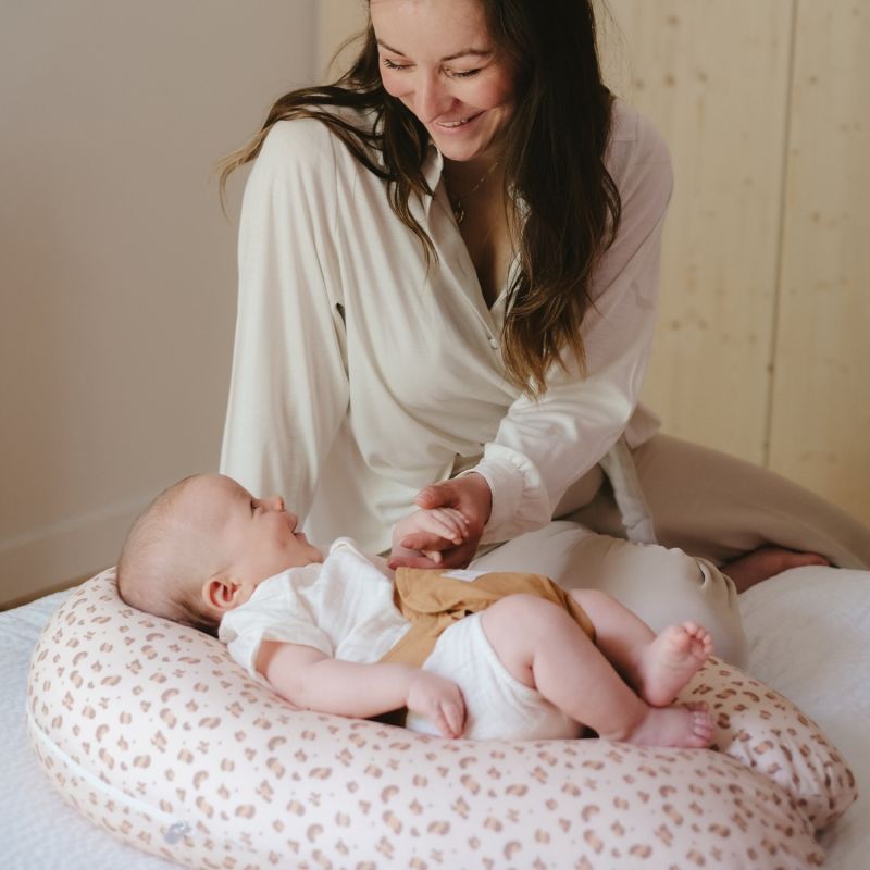 Coussin de grossesse Multirelax 3 en 1 jersey léopard Candide Ambiance 8