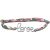Variation Argenté du produit Bracelet cordon liberty Mon petit love argent (personnalisable) de la marque Padam Padam