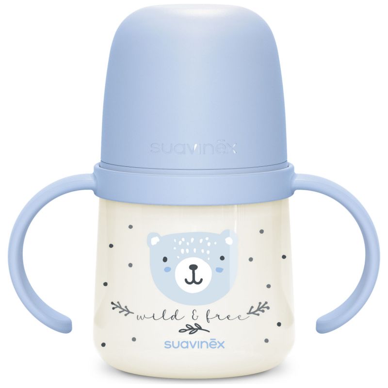 Biberon d'apprentissage Wild&Free Night and Day Bleu (150Ml) Suavinex Produit 1