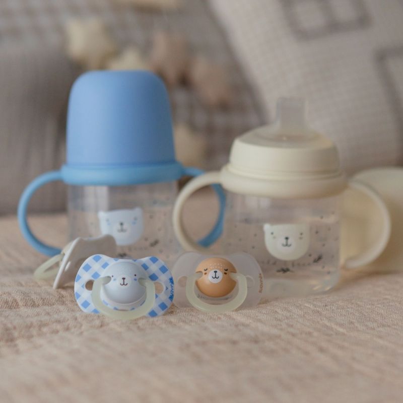 Biberon d'apprentissage Wild&Free Night and Day Bleu (150Ml) Suavinex Ambiance 2