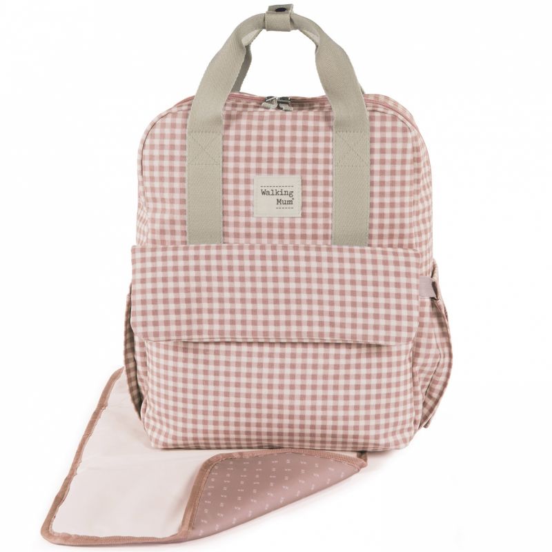 Sac à dos à langer I love Vichy rose Walking Mum Produit 1 grande taille